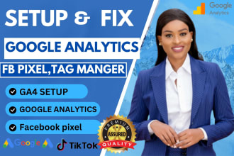 setup google analytics, conversation tracking, tag manager and event setup