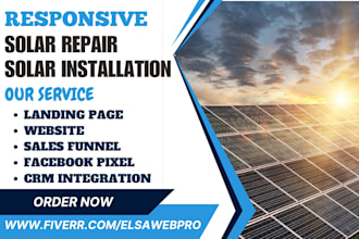 design solar website solar solar landing page solar sales funnel