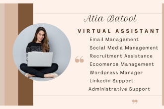 be your personal virtual assistant for administrative needs