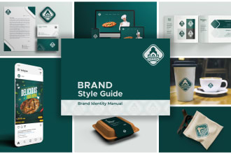 do brand guidelines or style guide branding book with corporate brand identity
