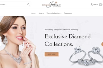 design luxury jewelry shopify store jewelry dropshipping jewelry website design