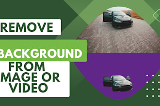 do photo, image or video background removal or image resizing