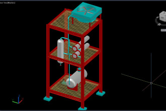 do piping layout, isometrics, steel structure 2d and 3d