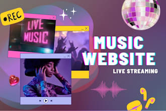 design your music artist website, dj and music promotion or podcast on wix