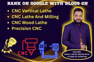 do cnc machine blogs and content writing at a cheap rate