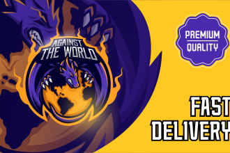 make epic mascot logo for esport twitch gaming youtube kick