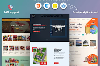 do front back end web development with react js, node js