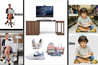 professionally remove background from image, cut out photos