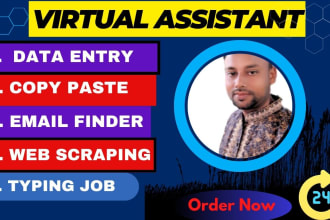be loyal data entry, copy paste, email finder, web scraping and typing job