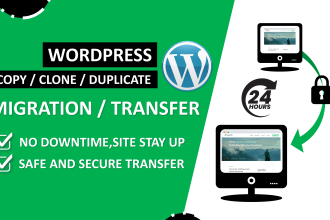 wordpress migration, copy clone website, website migration
