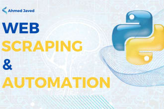 web scraping, web automation and data extraction using python