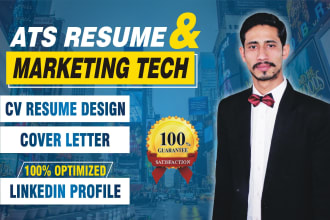 create a modern and ats friendly resume, CV and cover letter
