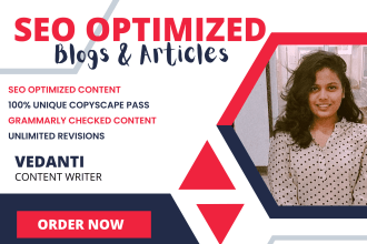 do SEO optimized content writing in blogs, articles