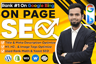 optimize website onpage SEO for wordpress wix shopify squarspace webflow laravel