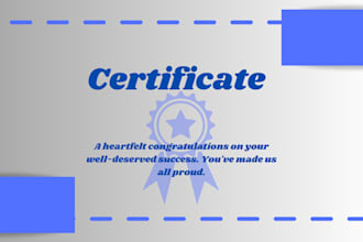 create professional diploma, custom certificate designs