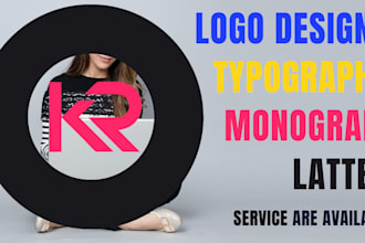 design modern creative monogram letters typography