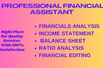 financial analysis, balance sheet income statement