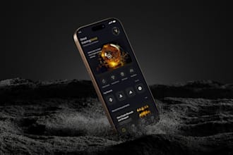 design a clean minimalist fintech app UI with dark theme