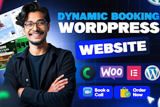 build dynamic wordpress booking website by crocoblock, elementor pro, jet engine