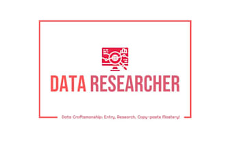 assist with data research needs