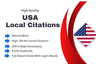 create manually USA local citations and directory listins