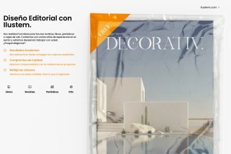 design your magazine or book layout, formatting with cover