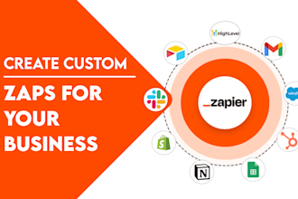 setup zapier zaps, custom webhooks and api integrations