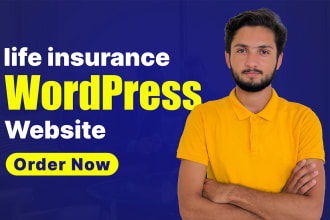 design responsive life insurance wordpress website