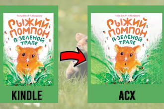 transform your book cover to acx audiobook cover