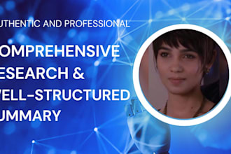 conduct comprehensive research and write a detailed summary