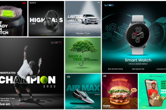 design attractive social media posts, google ads, facebook ads, advertising post