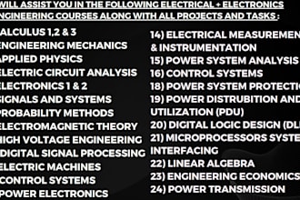 assist you in tutoring of electrical and electronics engineering