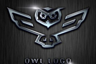 do your logo into a stunning 3d metallic chrome