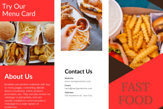 design bifold trifold flyer brochure and leaflet