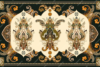 design premium quality scarf, hijab, bandana, pashmina