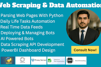 do web scraping, web automation, data extraction, data mining, and ai agents