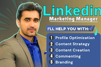be your social media linkedin manager, content creator and ghostwriter