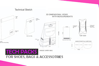 do techpack of bags, shoes and accessories