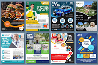 create stunning flyer or poster for business or socialmedia