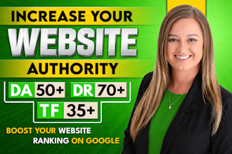 increase domain authority da domain rating dr and trust flow tf using SEO links