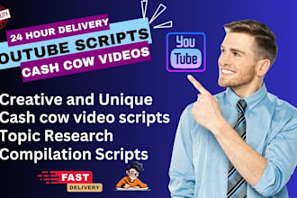 do video script writing for your youtube channel