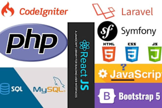 develop and modify any web application using PHP and mysql