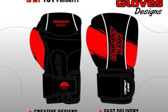 create stunning professional boxing glove designs