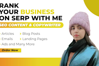 be your SEO content writer for blogs and website