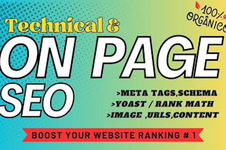 do word press website on page SEO and technical optimization