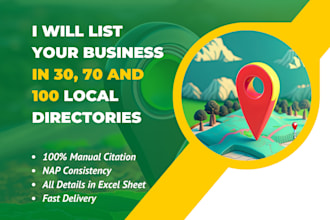 do 100 local citations for local SEO and google maps ranking