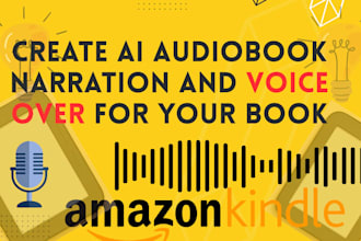 create ai audiobook narration and voice over for your book