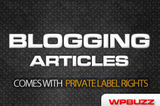 give you 830 blogging articles with private label rights included