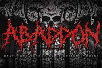 a heavy metal style logo for your band