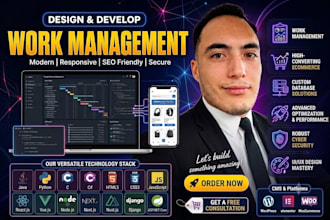 design and develop a work management or ecommerce website